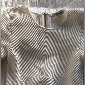 Ronny Kobo Collection Cream Mini Dress